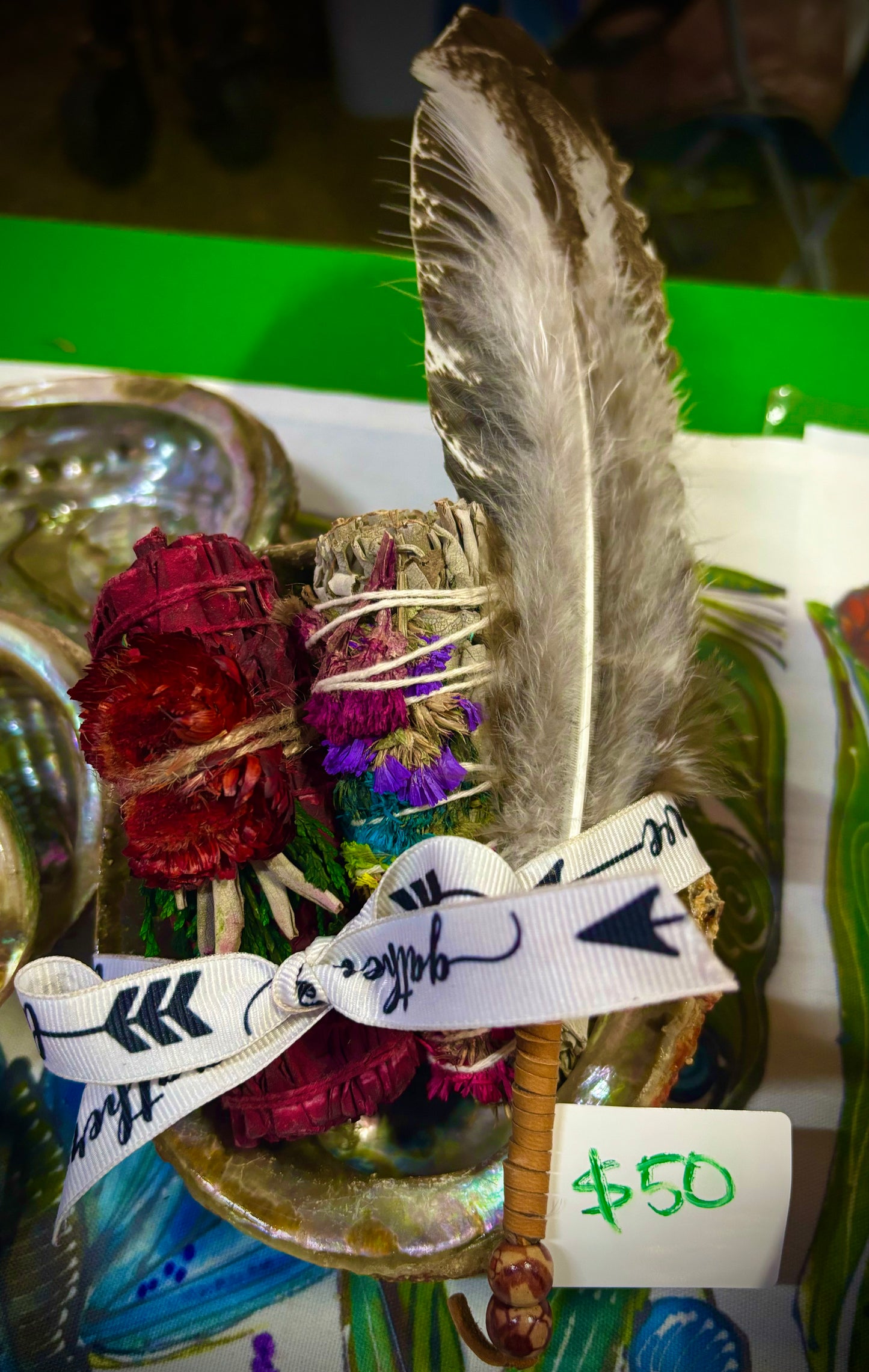 Gift Set Smudge Combo with Feather